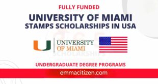 University of Miami Stamps Scholarship In USA